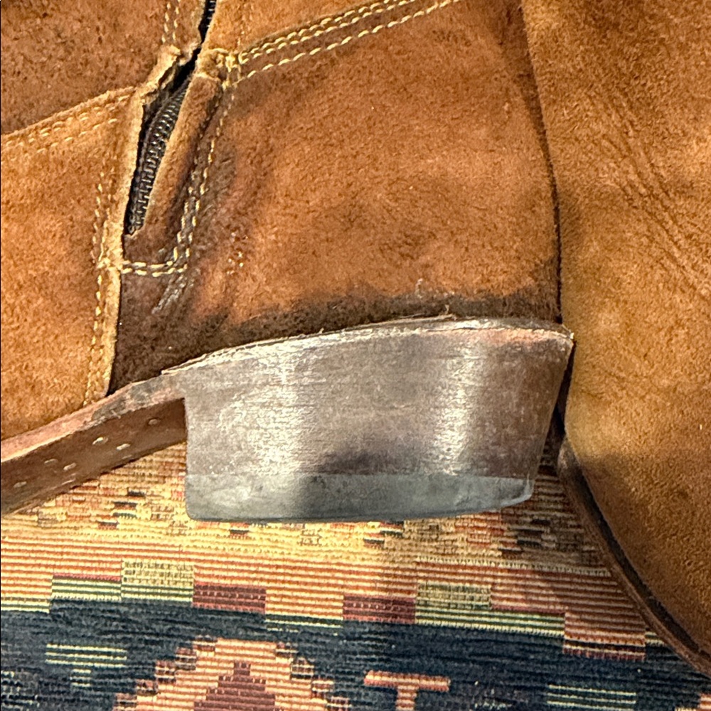 Brown Suede Ankle Boots - Picture 8 of 8